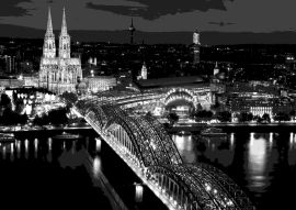 Lais Puzzle - Köln schwarz weiß - 1.000 Teile