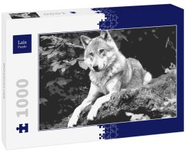 Lais Puzzle - Wolf schwarz weiß - 1.000 Teile