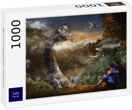 Lais Puzzle - Menschen beobachten Dinosaurier - 1.000 Teile