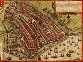 Lais Puzzle - Historische Stadtkarte Amsterdam 1572 - 1.000 Teile
