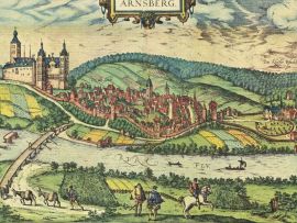 Lais Puzzle - Historische Stadtkarte Arnsberg 1588 - 500 & 1.000 Teile