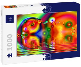 Lais Puzzle - Unmögliche, sehr schwierige, psychedelische Farben, Fraktal - 1.000 Teile
