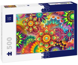 Lais Puzzle - Unmögliche, sehr schwierige, psychedelische Farben - 500 Teile