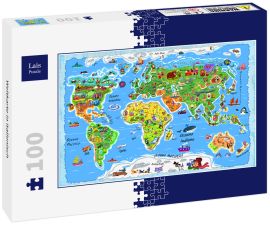 Lais Puzzle - Weltkarte in italienisch - 100 Teile