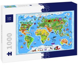 Lais Puzzle - Weltkarte in italienisch - 1.000 Teile