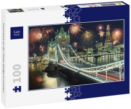 Lais Puzzle - Feuerwerk an der Tower Bridge in London - 100 Teile