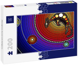 Lais Puzzle - Aborigines Kunst mit Känguru - 200 Teile