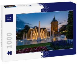 Lais Puzzle - Mannheim Wasserturm am Abend - 1.000 Teile