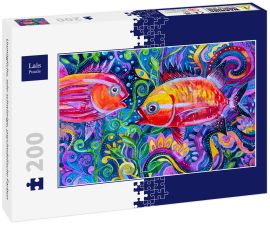 Lais Puzzle - Unmögliche, sehr schwierige, psychedelische Farben - 200 Teile