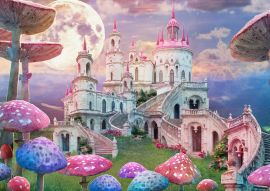 Lais Puzzle - Fantasie, Landschaft mit Pilzen und Schloss, Alice im Wunderland - 100, 200, 500 & 1.000 Teile