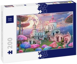 Lais Puzzle - Fantasie, Landschaft mit Pilzen und Schloss, Alice im Wunderland - 200 Teile