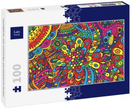 Lais Puzzle - Unmögliche, sehr schwierige, psychedelische Farben - 100 Teile