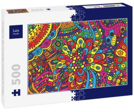 Lais Puzzle - Unmögliche, sehr schwierige, psychedelische Farben - 500 Teile