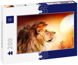Lais Puzzle - Löwe im Sonnenuntergang - 200 Teile