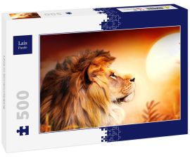 Lais Puzzle - Löwe im Sonnenuntergang - 500 Teile