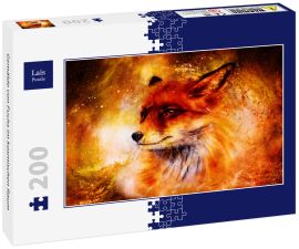 Lais Puzzle - Gemälde von Fuchs im kosmischen Raum - 200 Teile