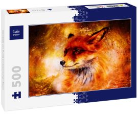 Lais Puzzle - Gemälde von Fuchs im kosmischen Raum - 500 Teile