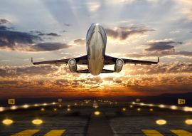 Lais Puzzle - Flugzeug im Sonnenuntergang - 100, 200, 500 & 1.000 Teile