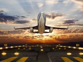 Lais Puzzle - Flugzeug im Sonnenuntergang - 500 & 1.000 Teile