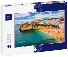 Lais Puzzle - Fischerdorf Carvoeiro mit schönem Strand, Algarve, Portugal - 200 Teile