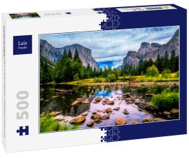 Lais Puzzle - Yosemite Valley View mit El Capitan, Cathedral Rock und The Merced River - 500 Teile