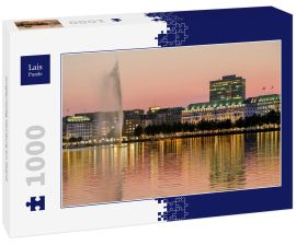 Lais Puzzle - Jungfernstieg Hamburg am Abend - 1.000 Teile