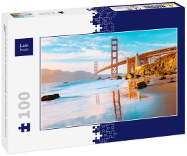 Lais Puzzle - Golden Gate Brücke im Sonnenuntergang, San Francisco, Kalifornien, USA - 100 Teile