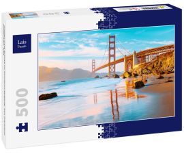 Lais Puzzle - Golden Gate Brücke im Sonnenuntergang, San Francisco, Kalifornien, USA - 500 Teile