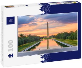 Lais Puzzle - National Wall mit Washington Monument, Washington D.C., USA - 100 Teile
