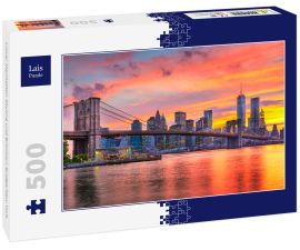 Lais Puzzle - Lower Manhattan Skyline und Brooklyn Bridge New York - 500 Teile