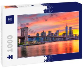 Lais Puzzle - Lower Manhattan Skyline und Brooklyn Bridge New York - 1.000 Teile