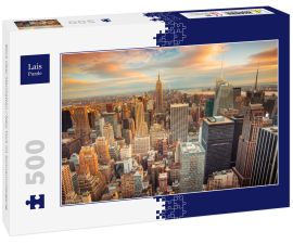 Lais Puzzle - Blick über Manhattan / New York im Sonnenuntergang - 500 Teile