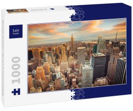 Lais Puzzle - Blick über Manhattan / New York im Sonnenuntergang - 1.000 Teile
