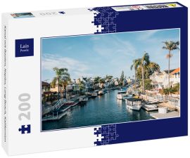 Lais Puzzle - Kanal mit Booten, Naples, Long Beach, Kalifornien - 200 Teile
