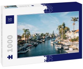 Lais Puzzle - Kanal mit Booten, Naples, Long Beach, Kalifornien - 1.000 Teile