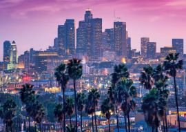 Lais Puzzle - Sonnenuntergang mit Palmen und Los Angeles - 100, 200, 500 & 1.000 Teile