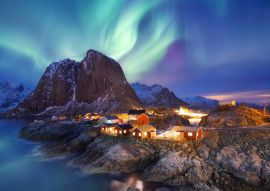 Lais Puzzle - Aurora borealis / Nordlicht auf den Lofoten, Norwegen - 100, 200, 500 & 1.000 Teile