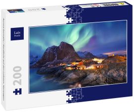 Lais Puzzle - Aurora borealis / Nordlicht auf den Lofoten, Norwegen - 200 Teile