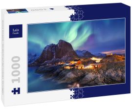 Lais Puzzle - Aurora borealis / Nordlicht auf den Lofoten, Norwegen - 1.000 Teile