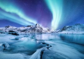 Lais Puzzle - Aurora borealis / Nordlicht auf den Lofoten, Norwegen - 100, 200, 500 & 1.000 Teile