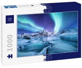 Lais Puzzle - Aurora borealis / Nordlicht auf den Lofoten, Norwegen - 1.000 Teile