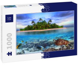 Lais Puzzle - Schildkröte / Wasserschildkröte vor Malediven - 1.000 Teile