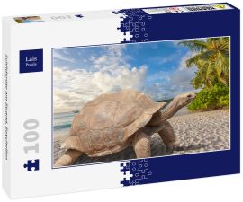 Lais Puzzle - Schildkröte am Strand, Seychellen - 100 Teile