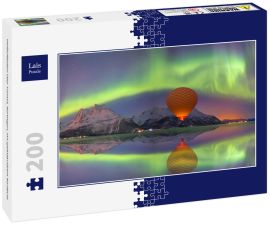 Lais Puzzle - Heißluftballon über Tromsö, Norwegen, mit spektakulärem Nordlicht - 200 Teile