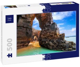 Lais Puzzle - Kathedralen-Strand Catedrais Strand in Galizien Spanien - 500 Teile