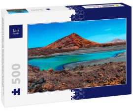 Lais Puzzle - Vulkanische Natur im Timanfaya-Nationalpark nahe der Seeküste in Lanzarote, Kanarische Inseln, Spanien - 500 Teile