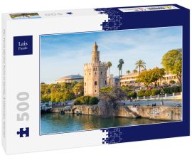 Lais Puzzle - Der Torre del Oro Turm in Sevilla, Andalusien, Spanien - 500 Teile