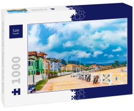 Lais Puzzle - Strandpromenade in Ribadesella, Asturien, Spanien. - 1.000 Teile