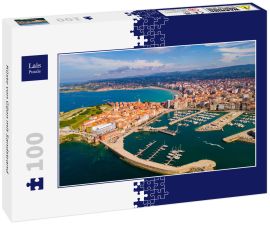 Lais Puzzle - Küste von Gijon mit Sandstrand - 100 Teile