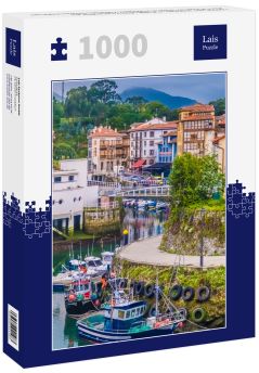 Lais Puzzle - Llanes, ein schönes und lebhaftes Fischerdorf am Kantabrischen Meer, Fürstentum Asturien, Nordwestspanien - 1.000 Teile